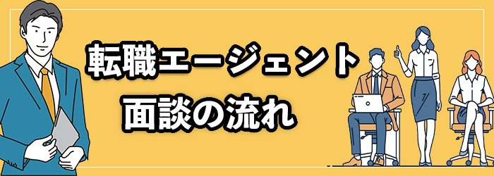 転職エージェントにおける面談の流れ