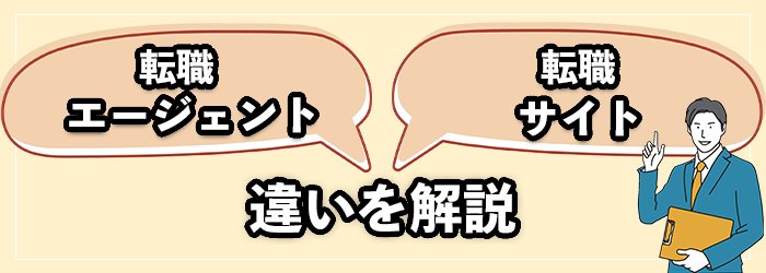 転職エージェントと転職サイトの違い