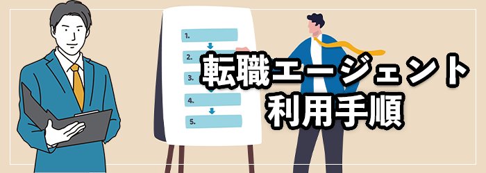 転職エージェントの使い方・流れ